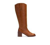 Clarks Chamberly Up Mid Tan Leather Knee High Boots In Brown Brown 5-Standard Fit