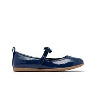 Clarks Charm Bow Kid Navy Patent Pumps, Slip Ons, Mary Jane, Ballet Pumps in Blue | Size: 12-Standard Fit Clarks Blue 12-Standard Fit