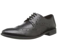 Clarks Men's Chart Limit G Fit Lace Up Brogue Black Leather Formal Shoes