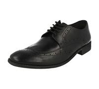Clarks Chart Limit, Mens Lace-up Flats, Black (Black Leather), 8.5 UK G