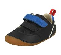 Clarks Childrens Clarks Casual Hook And Loop Strap Shoes Tiny Sky T - Navy - UK 3.5 Infant - F