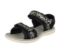 Clarks Surfing Tide Girls Sandals 8.5 UK Child F Width Navy Combi