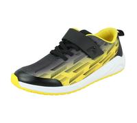 Clarks Childrens Clarks Casual Trainers Aeon Pace - Black/Yellow - UK 8 Child - F