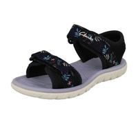 Clarks Childrens Clarks Pattern Detailed Adjustable Sandals Surfing Tide - Navy - UK 10.5 Child