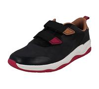 Clarks Childrens Play Prints Big Cat Detailed Trainers Clowder Race K - Navy Textile - UK Size 11F - EU Size 29 - US Size 11.5M