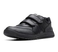 Clarks CICA Star Orb Kid Leather Trainers in Black Size 1