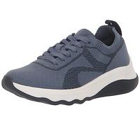 Clarks Women's Circuit Tie Sneaker, Denim Blue Knit, 4 UK