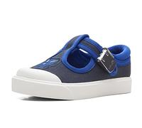 Clarks City Dance T Boys Infant Canvas Shoes 4.5 Navy Dinosaur Print