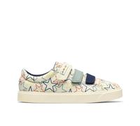 Clarks City Lane Kid Cotton Combination Canvas in Beige | Size: 9.5-Standard Fit Clarks Beige 9.5-Standard Fit