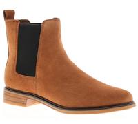 Clarks Clarkdale Arlo Women's Tan Suede Ankle Boots, Size: 6
