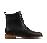 Clarks Clarkdale Lace Black Leather Women Lace Up Chelsea Boots (Numeric_4)