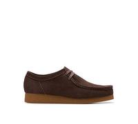 Clarks for man. 26178279 WallabeeEVO brown leather shoes (44.5), Flat, Suede, Laces, Casual