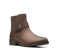 Clarks Clarkwell Strap 26167473 Womens Brown Nubuck Casual Dress Boots