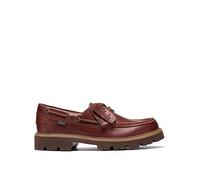 Clarks Cleyhill Boat Leather Shoes, Brown, Size 6, Men Brown