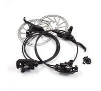 Clarks Cycle Systems Clout-1 Front & Rear Hydraulic Disc Brake Set, Including Rotors, Olives, IS Mounts, 180/160mm