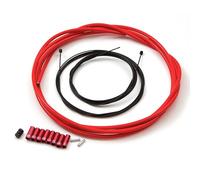 Clarks CNC ZERO-G Lightweight MTB + Road Bike Cycling Derailleur Mech GEAR Cable Kit in Red , White or Black (Red)