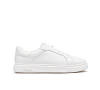 Clarks Code C Lace White Leather Trainers,lace Up White