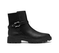 Clarks Code L Bay Black leather Womens ankle boots 2019-84D in a Plain Leather in Size 5.5