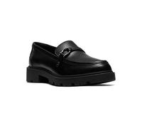 Clarks Code L Step Black Leather Womens Loafers 2020-24D