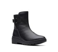Clarks Collection 'Calla' Mid Boots Black Leather