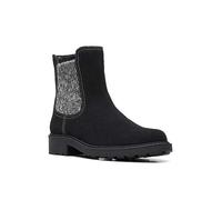 Clarks Collection Opal Sky Suede Ankle Boots Black