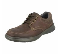 Mens Clarks 'Cotrell Edge' Oily Leather Casual Lace Up Shoes - G & H Fit