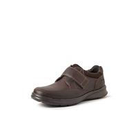 Clarks Cotrell Strap Leather Shoes in Wide Fit Size 6 Brown