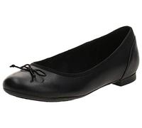 (Black Leather, UK 5) Ladies Clarks Ballerina Style Flats Couture Bloom