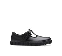 Clarks Girls Cove Hope K. -, Black Leather, 9 UK Child