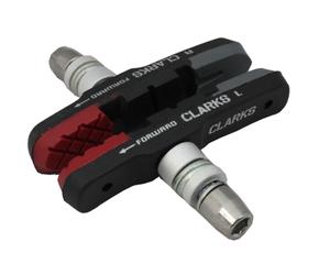 Clarks CPS301 70mm V-Brake Brake Pads - Black / 1 Pair