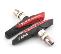 Clarks CPS958 Elite MTB/Hybrid V-Brake Pads Integral Block W/ Dual Compound Aqua-Glide Pads, 72 mm, Black