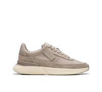 Clarks Craft Pace Grey Leather Trainers Grey