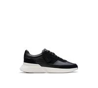 Clarks Mens Craft Pace Black Leather Trainers Leather Sports