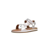 Clarks Craft Sun Sport Leather Sandals In Silver Standard Fit Size 3.5