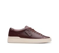 Clarks Mens Craft Swift Brown Leather Trainers,Lace Up