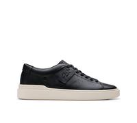 Clarks Craft Swift Black Leather Trainers,lace Up Black 6-Standard Fit