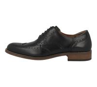 Clarks CraftRemi Tip Men's Lace-Up Shoes in Black Smooth Leather, black, 9 UK