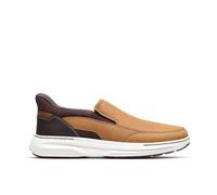 Clarks Craftwell Step Light Brown Leather Slip Ons Brown 7.5-Standard Fit