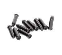 Clarks Cycle Systems Alloy Brake/Gear Inner Cable End Covers, Black, Pack of 10
