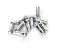 Clarks Cycle Systems Alloy Brake/Gear Inner Cable End Covers, Silver, Pack of 10