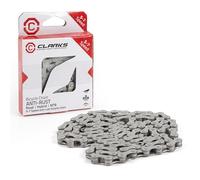 Clarks Anti Rust Bike Chain - Single Speed to 11 Speed Size Durable, All Weather Bike Chains with DACROMET Coating