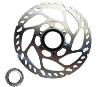 Clarks Cycle Systems C-CL Centre Lock Disc Brake Rotor & Lockring, Silver, 180mm