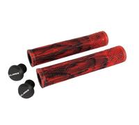 Clarks Cycle Systems C132 Rubber Handlebar Grips, Red/Black, 168mm