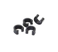 Clarks Cycle Systems Cable Guide C-Clips - Universal Hose & Cable Routing Clips for Hydraulic Brakes and Gear Systems - Workshop Grade Cable Management for MTB, Road & E-Bikes, Black, Pack of 10