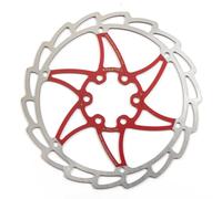 Clarks Cycle Systems CD-06 Single Piece 6-Bolt Steel Disc Brake Rotor, Red, 180mm