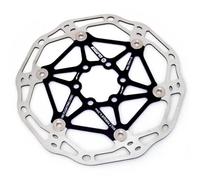 Clarks Cycle Systems CFR-02 Lightweight Floating 6-Bolt Disc Brake Rotor, Black, 180mm