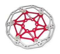 Clarks Cycle Systems CFR-02 Lightweight Floating 6-Bolt Disc Brake Rotor, Red, 160mm