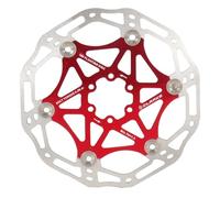 Clarks Cycle Systems CFR-AR02 6-Bolt Floating Disc Brake Rotor, Red, 180mm