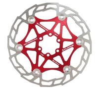 Clarks Cycle Systems CFR-AR05 6-Bolt Floating Disc Brake Rotor, Red, 180mm