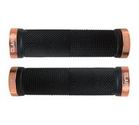 Clarks Cycle Systems CL0-201 Dual Pattern, Double Sided Lock-On Grips, 130mm, Black/Orange